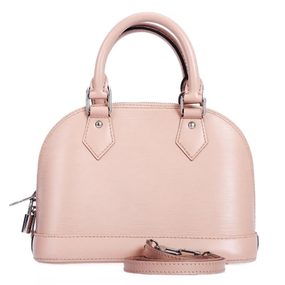 Louis Vuitton Alma BB Two-way Satchel in Pink Epi Leather with COA